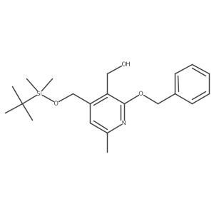 [2-(Benzyloxy)-4-({[tert-butyl(dimethyl)silyl]oxy}methyl)-6-methylpyridin-3-yl]methanol结构式