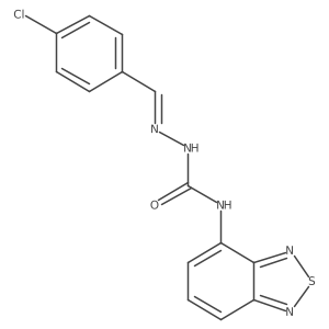 1-(2,1,3-Benzothiadiazol-4-yl)-3-[(E)-(4-chlorophenyl)methyleneamino]urea结构式