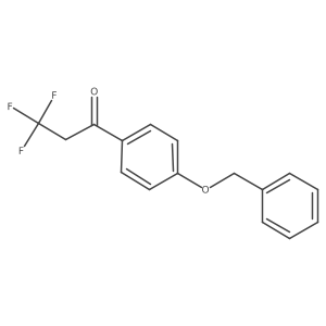 3,3,3-Trifluoro-1-[4-(phenylmethoxy)phenyl]-1-propanone Structure