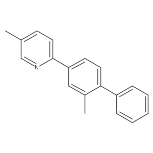 5-methyl-2-(2-methyl[1,1'-biphenyl]-4-yl)Pyridine Structure