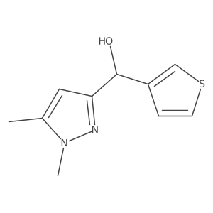 (1,5-dimethyl-1H-pyrazol-3-yl)(thiophen-3-yl)methanol Structure