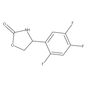 4-(2,4,5-Trifluorophenyl)-1,3-oxazolidin-2-one Structure