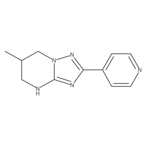 4-{6-methyl-4H,5H,6H,7H-[1,2,4]triazolo[1,5-a]pyrimidin-2-yl}pyridine Structure