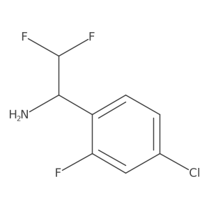 1-(4-Chloro-2-fluorophenyl)-2,2-difluoroethan-1-amine Structure