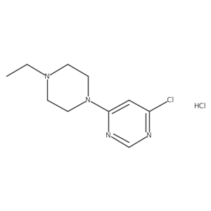 4-Chloro-6-(4-ethylpiperazin-1-yl)pyrimidine hydrochloride Structure
