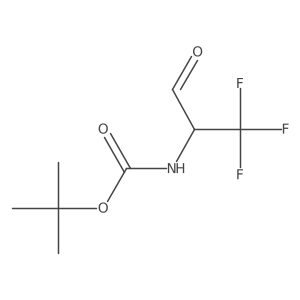 tert-butyl N-(1,1,1-trifluoro-3-oxopropan-2-yl)carbamate Structure