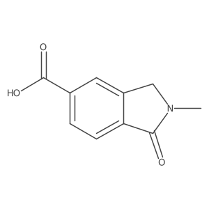 2-Methyl-1-oxo-2,3-dihydro-1H-isoindole-5-carboxylic acid Structure