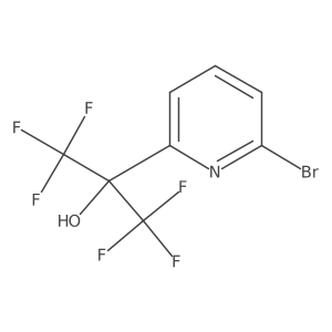 2-Bromo-6-(hexafluoro-2-hydroxyprop-2-yl)pyridine Structure