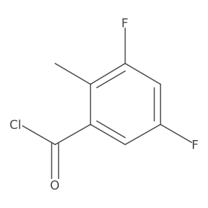 3,5-Difluoro-2-methylbenzoyl chloride Structure