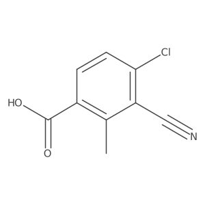 4-Chloro-3-cyano-2-methylbenzoic acid结构式