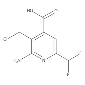 2-Amino-3-(chloromethyl)-6-(difluoromethyl)isonicotinic acid Structure