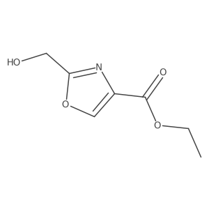 2-Hydroxymethyl-oxazole-4-carboxylic acid ethyl ester Structure