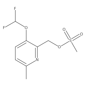 [3-(Difluoromethoxy)-6-methylpyridin-2-yl]methyl methanesulfonate结构式