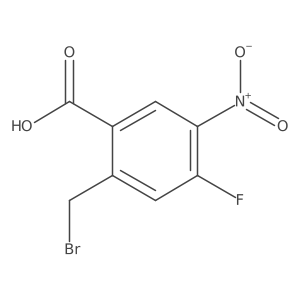 Benzoic acid, 2-(bromomethyl)-4-fluoro-5-nitro- Structure