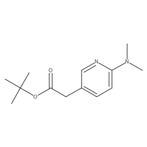 1,1-Dimethylethyl 6-(dimethylamino)-3-pyridineacetate结构式