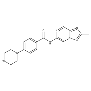 N-(2-Methylimidazo[1,2-a]pyrazin-6-yl)-4-(1-piperazinyl)benzamide Structure