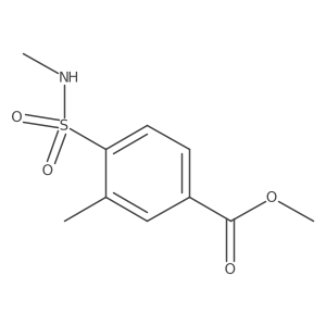 Methyl 3-methyl-4-(methylsulfamoyl)benzoate结构式
