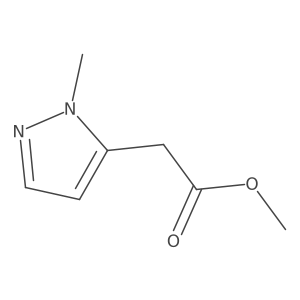Methyl 2-(1-methyl-1H-pyrazol-5-yl)acetate Structure