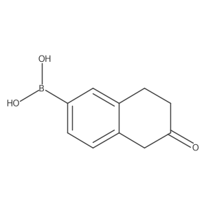(6-Oxo-5,6,7,8-tetrahydronaphthalen-2-yl)boronic acid Structure