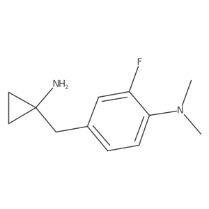 4-[(1-aminocyclopropyl)methyl]-2-fluoro-N,N-dimethylaniline Structure