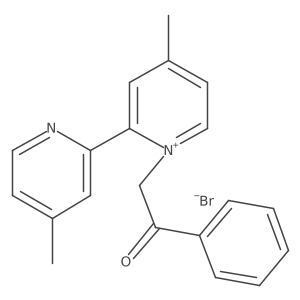 4-Methyl-2-(4-methyl-2-pyridinyl)-1-(2-oxo-2-phenylethyl)pyridinium bromide结构式