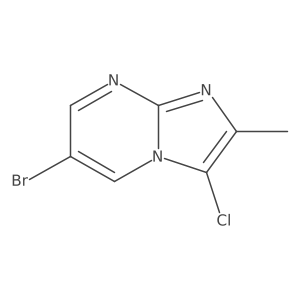 6-Bromo-3-chloro-2-methylimidazo[1,2-a]pyrimidine结构式