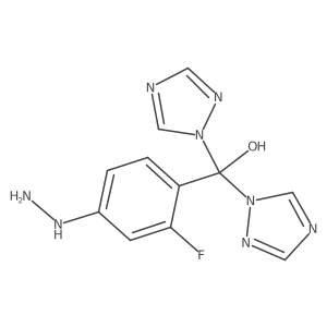 (2-Fluoro-4-hydrazinylphenyl)di(1H-1,2,4-triazol-1-yl)methanol Structure