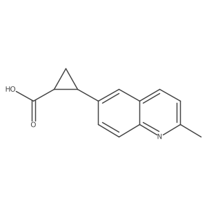 2-(2-Methylquinolin-6-yl)cyclopropane-1-carboxylic acid Structure