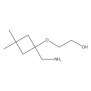 2-[1-(Aminomethyl)-3,3-dimethylcyclobutoxy]ethan-1-ol Structure