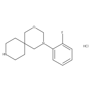 4-(2-Fluorophenyl)-2-oxa-4,9-diazaspiro[5.5]undecane结构式