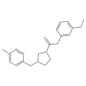 2-(3-Methoxyphenyl)-1-(3-((6-methylpyridazin-3-yl)oxy)pyrrolidin-1-yl)ethanone Structure