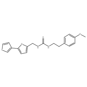 1-(4-Methoxyphenethyl)-3-((5-(thiophen-3-yl)furan-2-yl)methyl)urea结构式