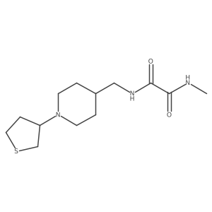 N1-methyl-N2-((1-(tetrahydrothiophen-3-yl)piperidin-4-yl)methyl)oxalamide Structure