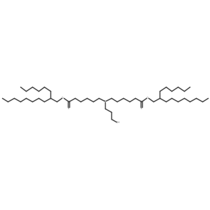Bis(2-hexyldecyl) 6,6'-((3-hydroxypropyl)azanediyl)dihexanoate Structure
