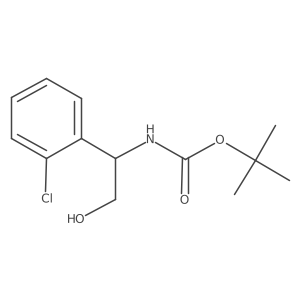 (S)-Tert-butyl (1-(2-chlorophenyl)-2-hydroxyethyl)carbamate Structure