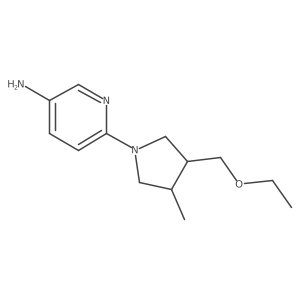 6-(3-(Ethoxymethyl)-4-methylpyrrolidin-1-yl)pyridin-3-amine Structure