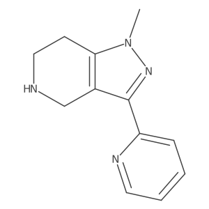 1-methyl-3-(pyridin-2-yl)-4,5,6,7-tetrahydro-1H-pyrazolo[4,3-c]pyridine结构式