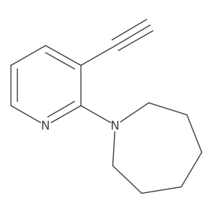 1-(3-Ethynylpyridin-2-yl)azepane Structure