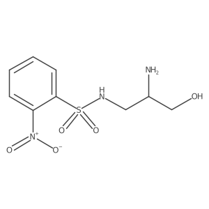 (2S)-2-amino-3-hydroxy-S-(2-nitrophenyl)propane-1-sulfonamido结构式