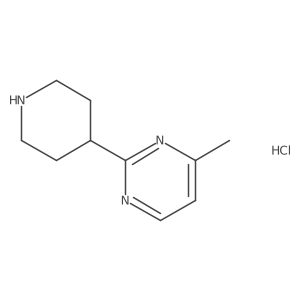 4-Methyl-2-(piperidin-4-yl)pyrimidine hydrochloride结构式