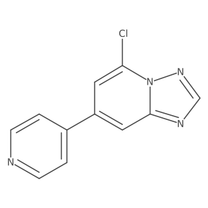 4-{5-Chloro-[1,2,4]triazolo[1,5-a]pyridin-7-yl}pyridine结构式