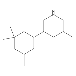 3-Methyl-5-(3,3,5-trimethylcyclohexyl)piperidine Structure