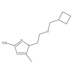 1-[2-(cyclobutylmethoxy)ethyl]-5-methyl-1H-pyrazol-3-amine Structure