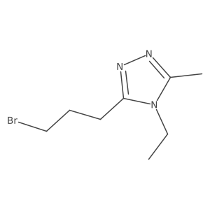 3-(3-bromopropyl)-4-ethyl-5-methyl-4H-1,2,4-triazole Structure