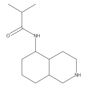 N-(decahydroisoquinolin-5-yl)-2-methylpropanamide结构式