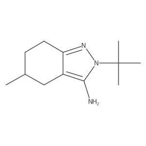 2-tert-butyl-5-methyl-4,5,6,7-tetrahydro-2H-indazol-3-amine Structure
