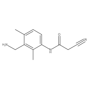 N-[3-(aminomethyl)-2,4-dimethylphenyl]-2-cyanoacetamide结构式