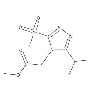 methyl 2-[3-(fluorosulfonyl)-5-(propan-2-yl)-4H-1,2,4-triazol-4-yl]acetate Structure