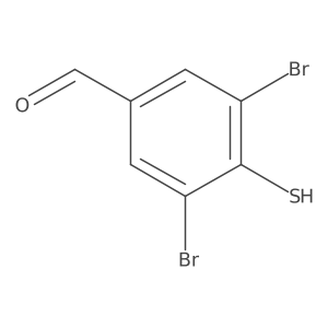 3,5-Dibromo-4-sulfanylbenzaldehyde Structure