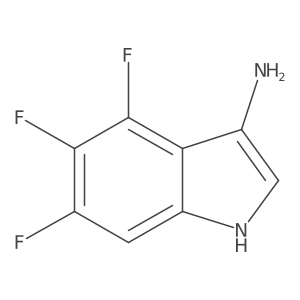 4,5,6-trifluoro-1H-indol-3-amine Structure